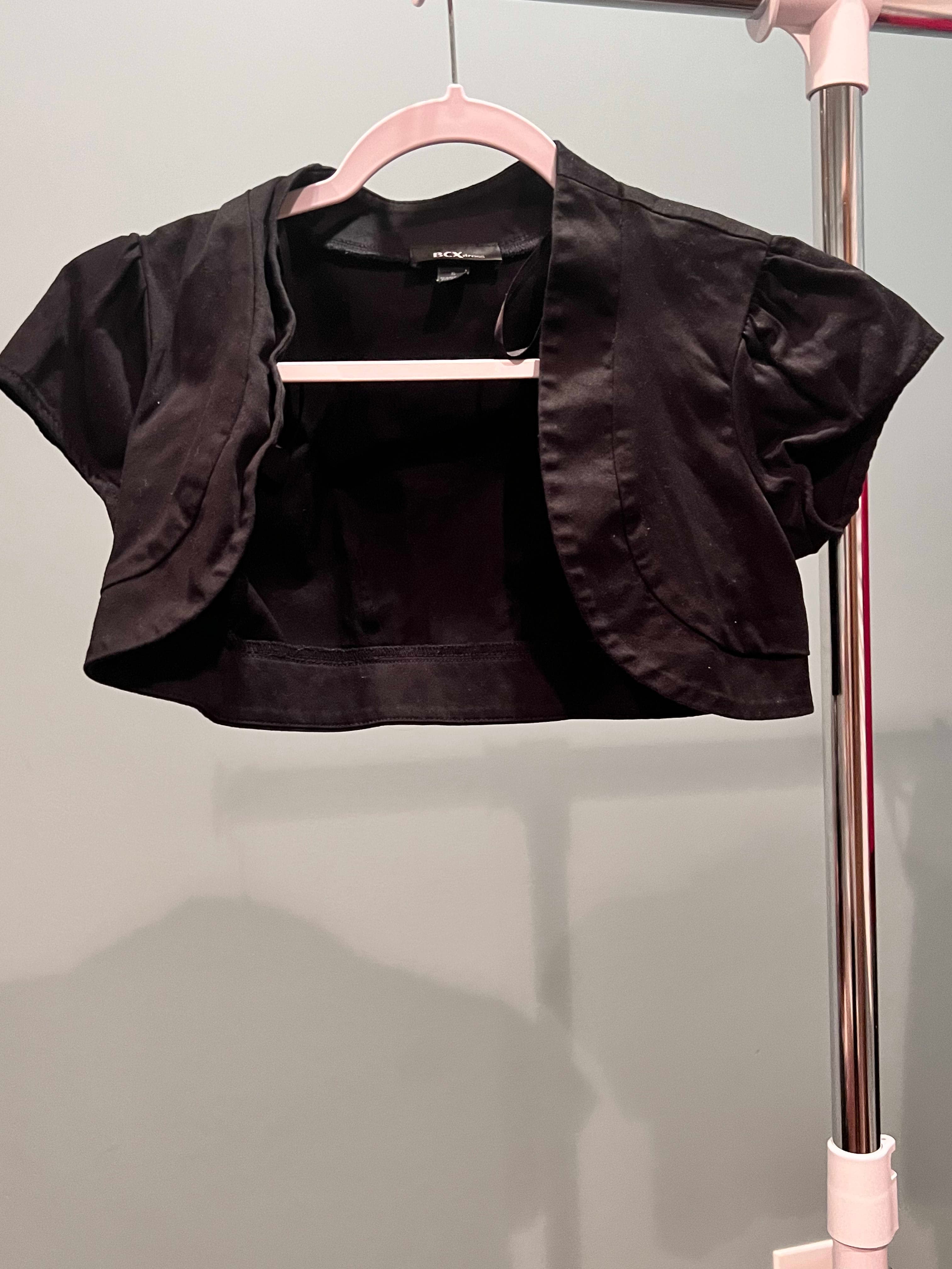 Black Velvet Cropped Bolero Shrug