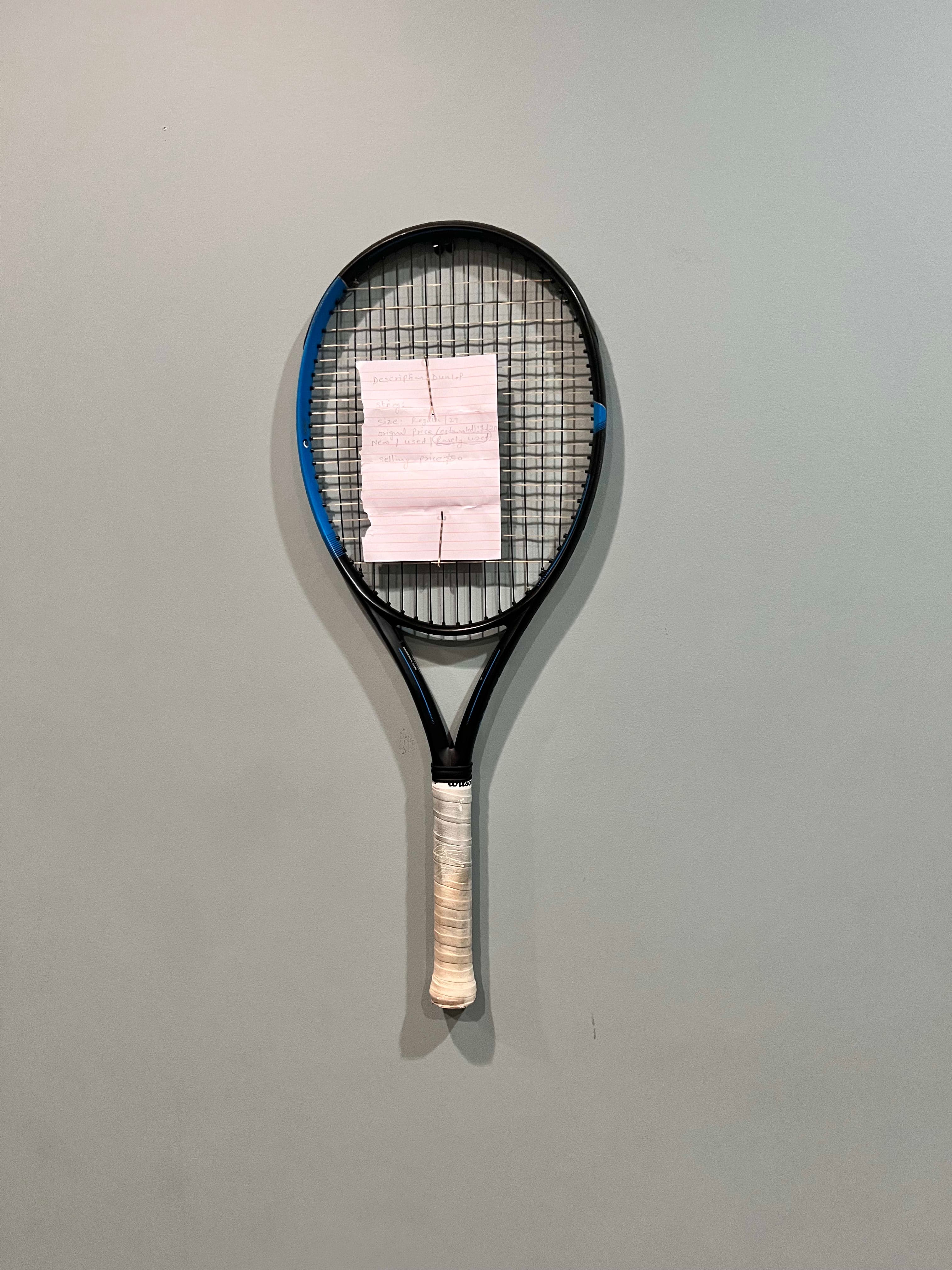 Dunlop Tennis Racket with Blue and Black Frame