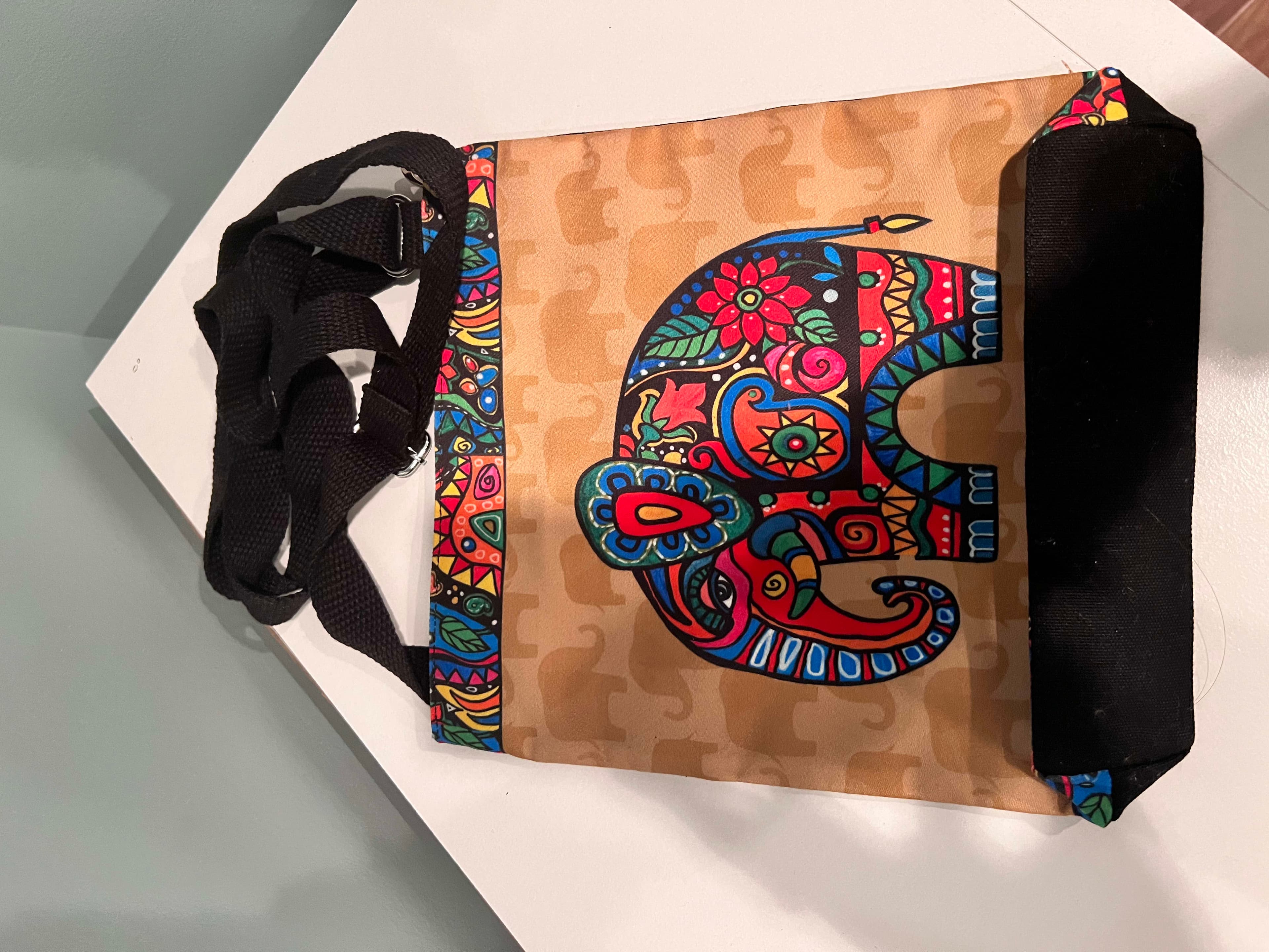 Colorful Tribal Print Shoulder Bag